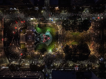 Marcha Ni Una Menos - Congreso - 3 de junio - drone