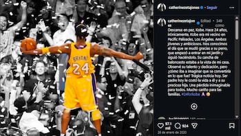Catherine Zeta-Jones homenajeó a Kobe Bryant tras su trágica muerte en 2020.