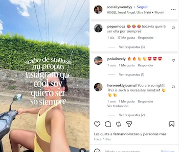 Los usuarios de redes sociales publicaron mensajes irónicos en los videos previos de la procesada tras conocerse su situación judicial - crédito @sociallywendyy/Instagram