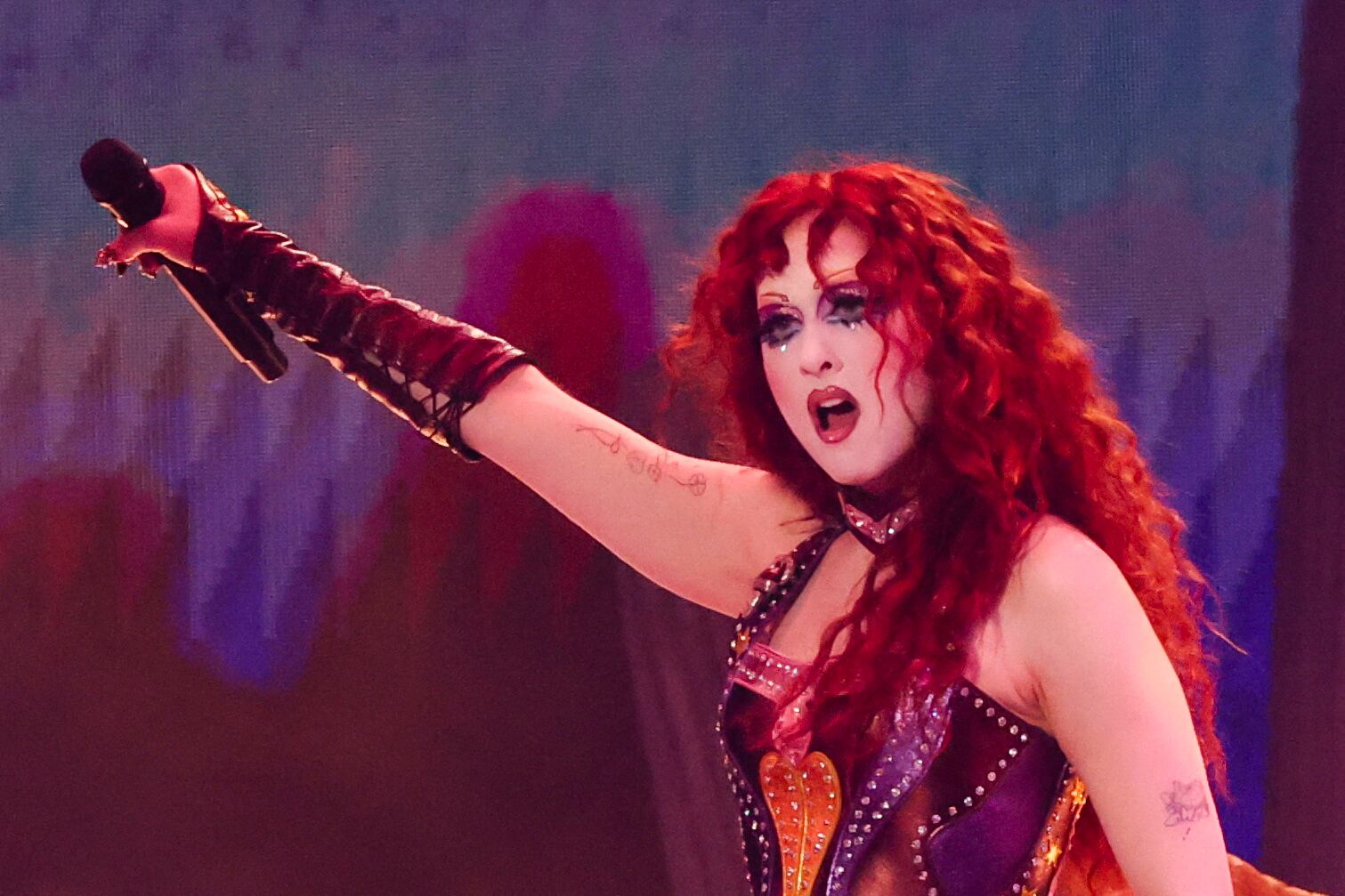 Chappell Roan performs during the 67th Annual Grammy Awards in Los Angeles, California, U.S., February 2, 2025. REUTERS/Mario Anzuoni