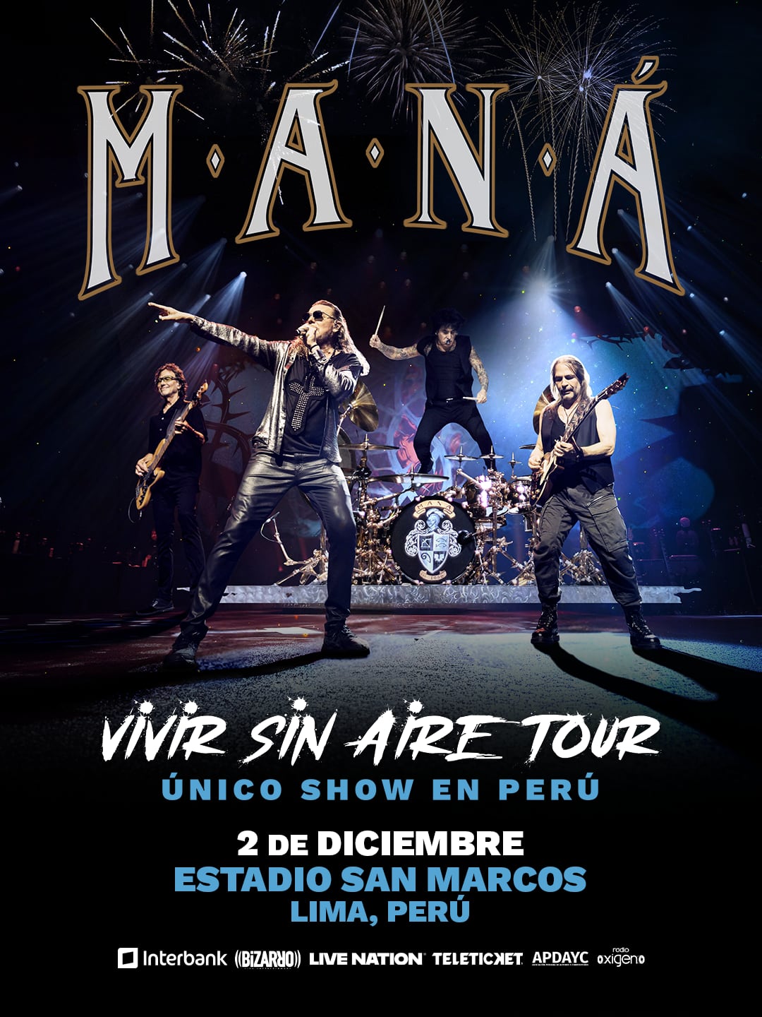 La icónica banda mexicana Maná se presentará el 2 de diciembre con su tour