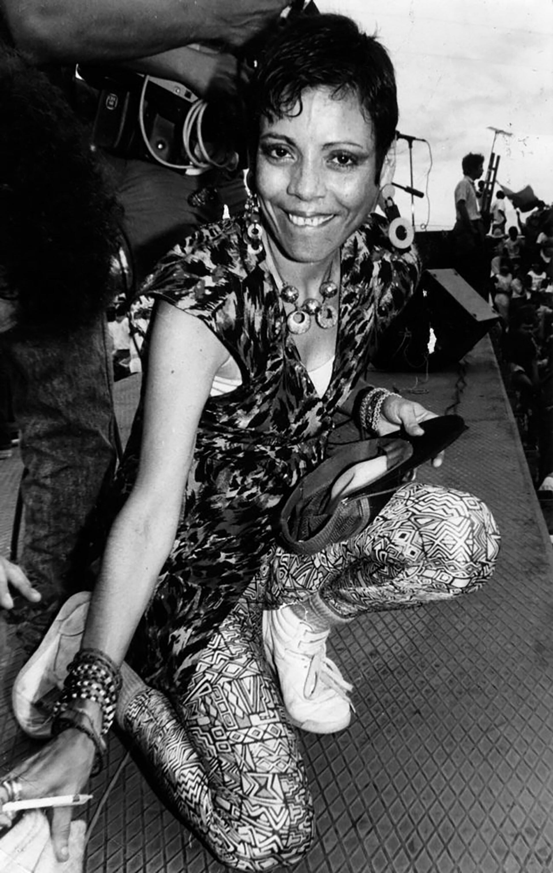 A finales de los años 80, Murillo dijo que dejaba su papel de Primera Dama, y abandonó los trajes formales y vivió una etapa de bohemia estilo hippie. (Foto: archivo)