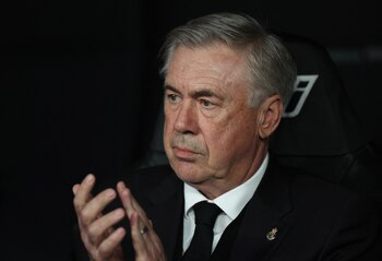 Ancelotti, en un partido del