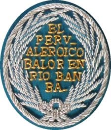 El escudo de tela con el que fueron distinguidos Lavalle y sus 96 granaderos