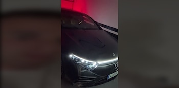 El nuevo Mercedes EQ S 450+ de Ángel Gaitán (TikTok)