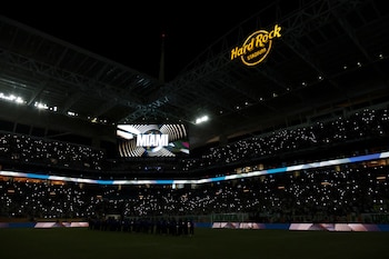 Miami apuesta por la gratuidad en el transporte al Mundial, en contraste con otras sedes como Nueva Jersey y Boston, donde los costos de traslado superan los USD 80 por persona (IMAGN IMAGES via Reuters/Sam Navarro)