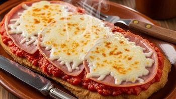 Receta de milanesas de peceto a la napolitana, rápida y fácil