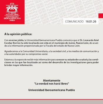 Ibero Puebla confirmó la localización