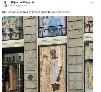 Linda Caicedo como fachada en