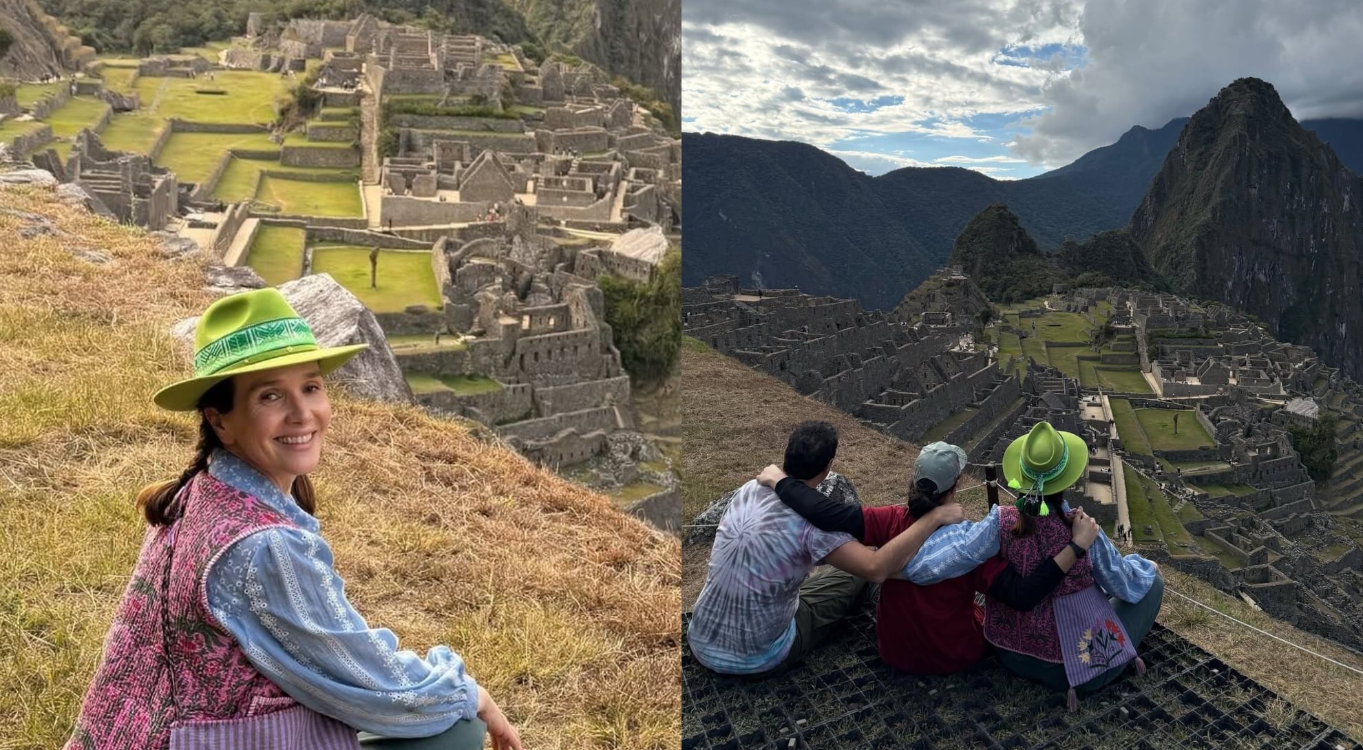 Las alucinantes postales de Natalia Oreiro desde Machu Picchu con Ricardo Mollo y su hijo Atahualpa
