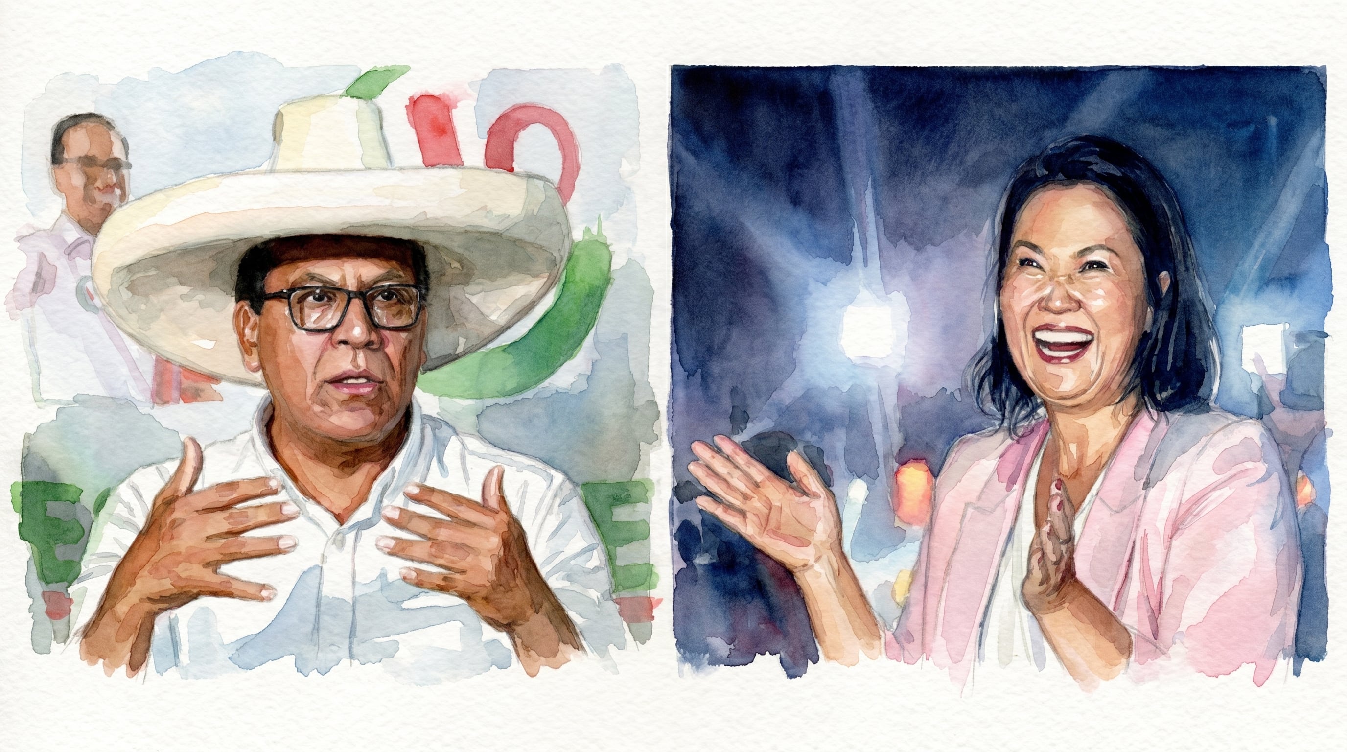 Roberto Sánchez y Keiko Fujimori se enfrentarán en esta segunda vuelta (Imagen Ilustrativa Infobae)