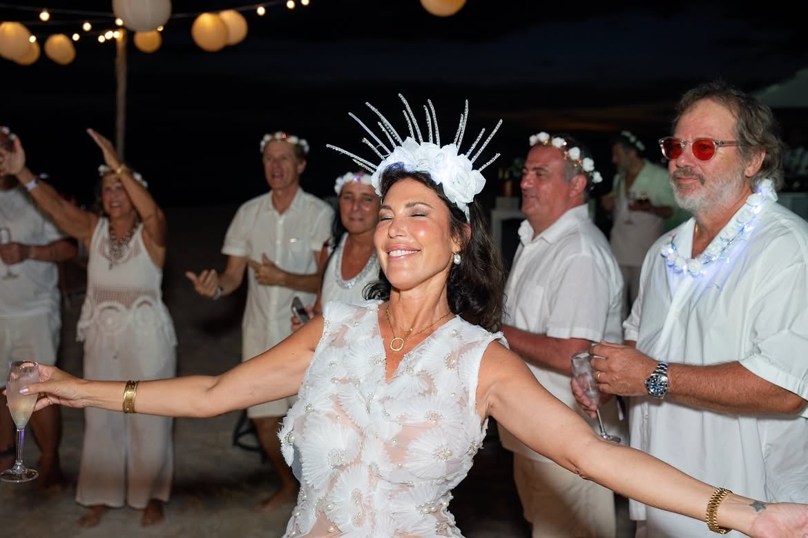 Celina Rucci celebró sus 50 años con una fiesta en el Caribe que reunió a 309 invitados (Instagram)
