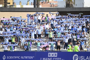 La afición del Málaga CF