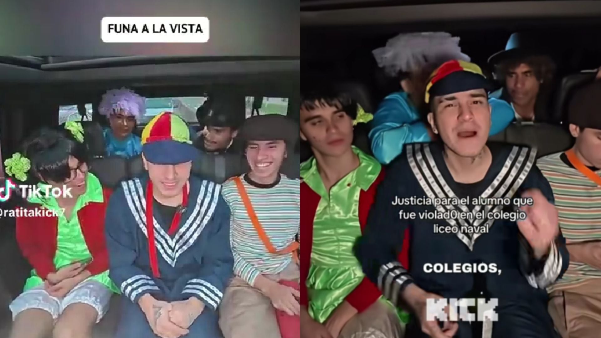 Brando Gallesi, Cristorata y Shaggy se burlan de víctima del presunto abuso sexual en bus de Liceo Naval. X
