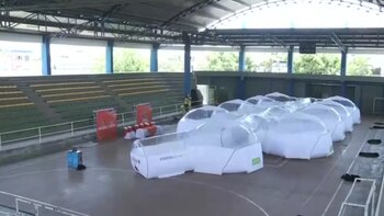 Estudiantes colombianos crearon estructuras para