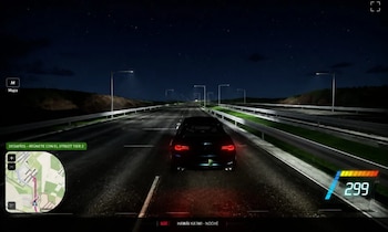 El juego genera escenarios de conducción en tiempo real con datos de OpenStreetMap y con información de elevación obtenida por satélites.