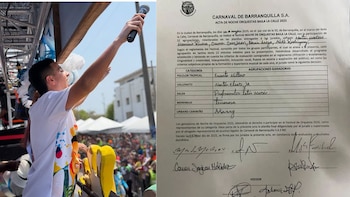 Martín Elías Jr. recibió Congo de Oro en Carnaval de Barranquilla 2025