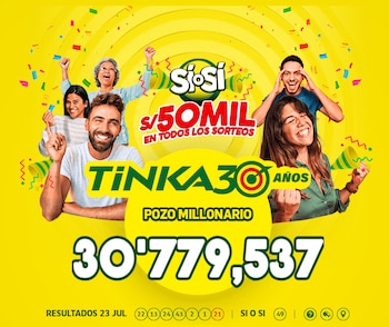 Sorteo Tinka - Miércoles 23