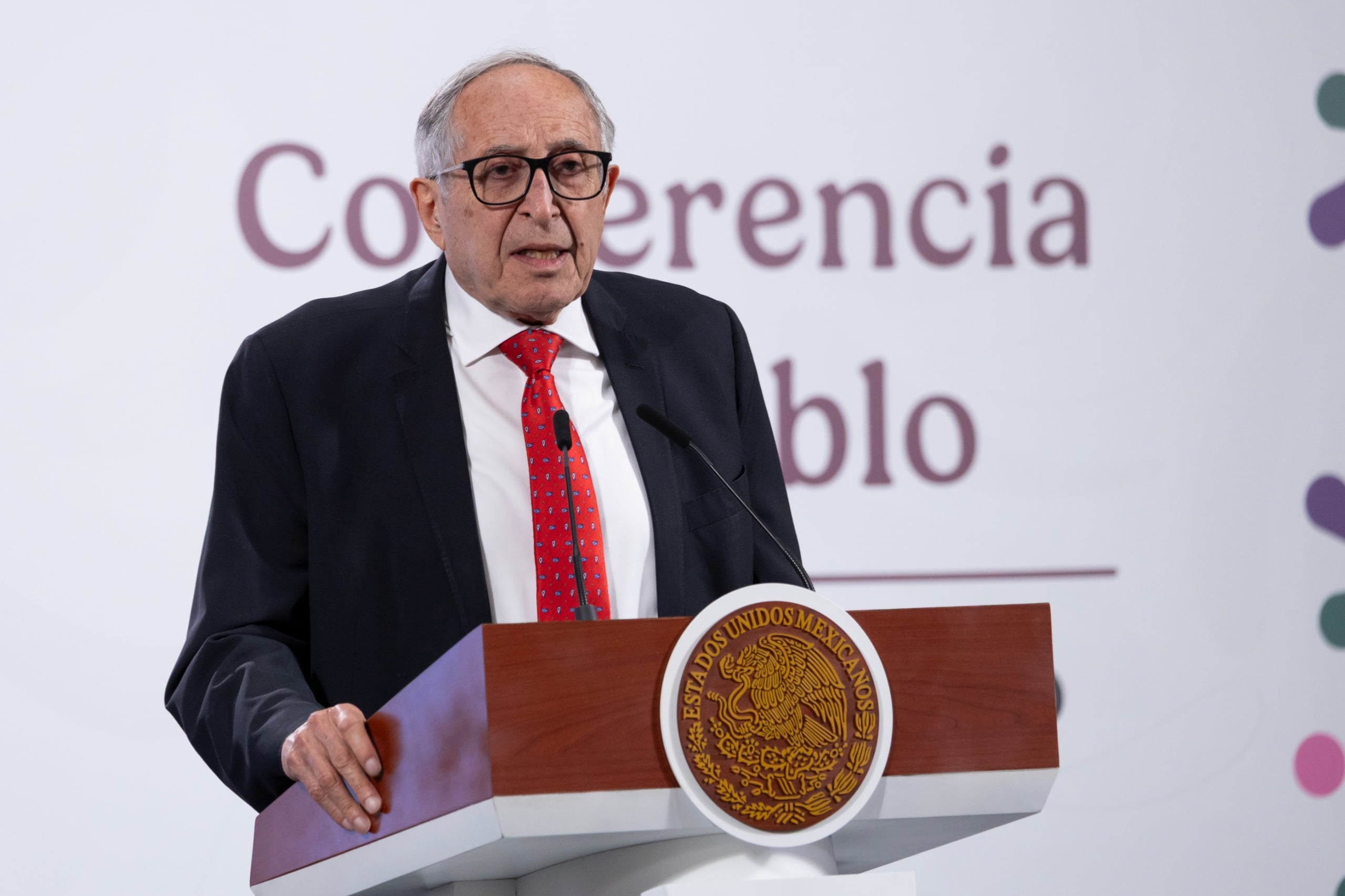 El titular de Salud, David Kershenobich, agradeció el financiamiento del Fondo para Pandemias. (Gobierno de México)