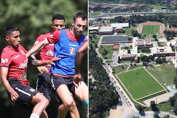 La selección peruana entrena en