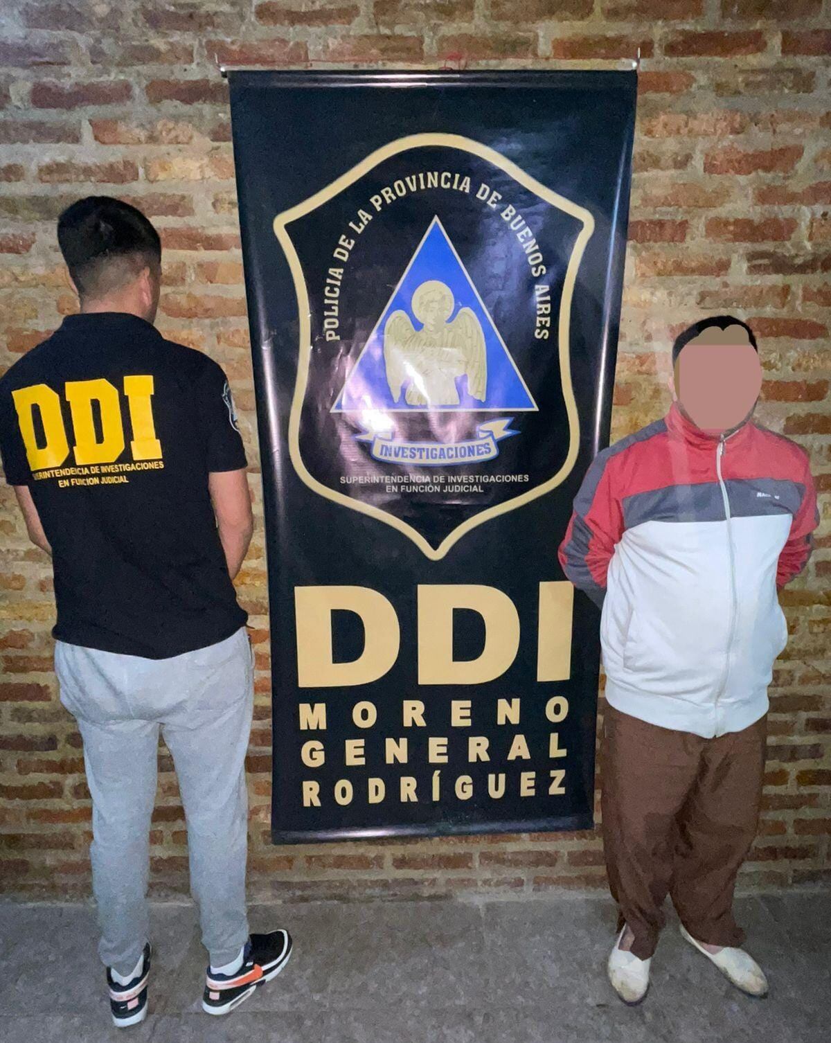 Lo detuvieron tras una brutal golpiza que le dio a dos hombres en una moto (Foto: Policía bonaerense)