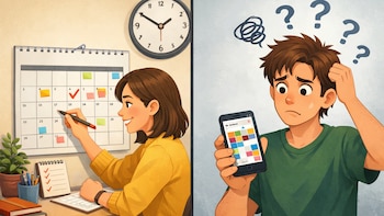 Por qué los psicólogos dicen que anotar en un calendario de papel es más efectivo que usar el celular