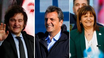 Javier Milei, Sergio Massa y