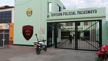 Inmediaciones de la División Policial