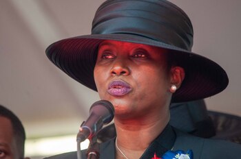 Martine Moise, viuda del presidente