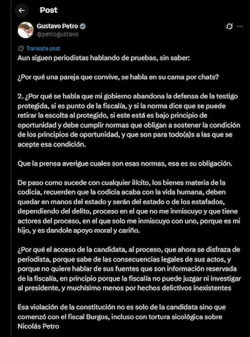 Gustavo Petro habló de los