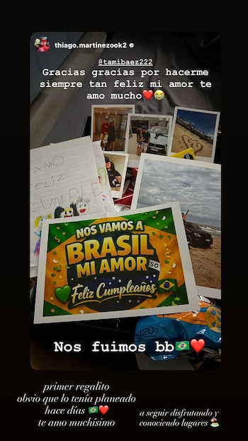 Momoentos más tarde, Tamara compartió