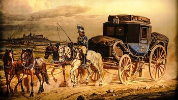 Los carruajes norteamericanos empezaron a