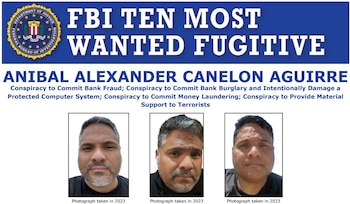 Aníbal Alexander Canelón Aguirre es considerado como el cerebro de las operaciones informáticas por parte del Tren de Aragua - crédito FBI / sitio web