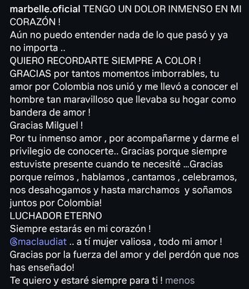 El sentido mensaje se convirtió
