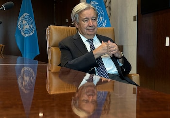 El secretario general de Naciones Unidas, António Guterres. (AP Foto/David R Martin)