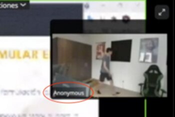 Captura de la reunión de