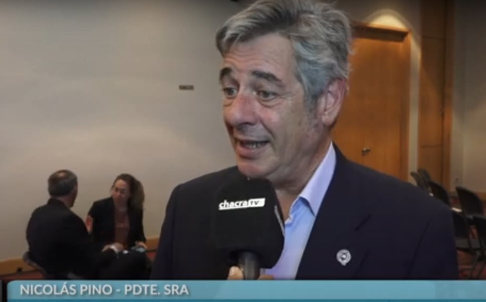 Nicolás Pino expuso el reclamo por eliminar las retenciones y pidió mejores condiciones de crédito para el sector agropecuario