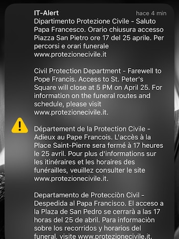 El mensaje que reciben las