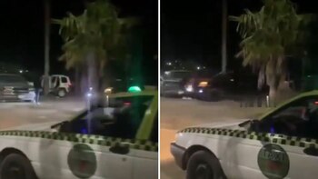 El momento exacto del impacto