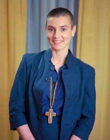 La cantante Sinead O'Connor posa