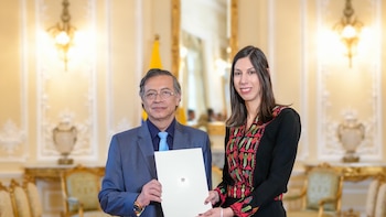 Gustavo Petro recibió credenciales de la embajadora de Palestina en la recta final de su mandato