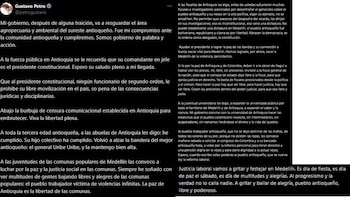 Este es el extenso mensaje