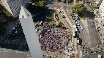 Vista aérea de la convocatoria