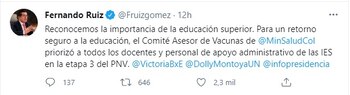 Vacunación docentes universitarios-Colombia-05-05-2021