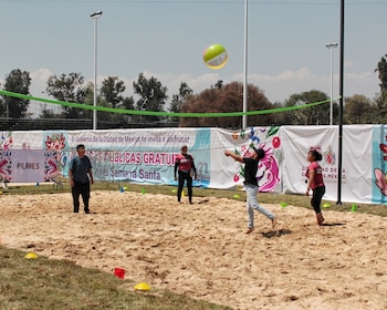 Hay varias actividades que los asistentes pueden hacer en este sitio de la Utopía Mixiuhca. Foto: Jefatura de Gobierno de la Ciudad de México.