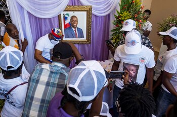Velorio de Jovenel Moise. REUTERS/Ricardo