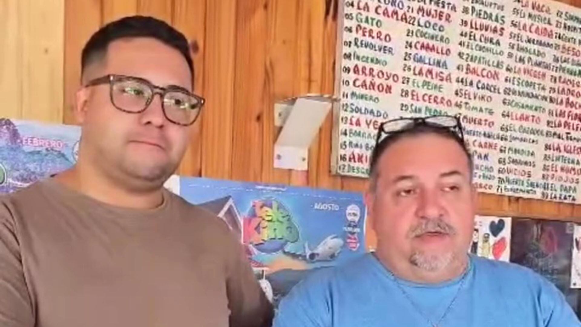 Renzo y Germán Carrizo, los dueños de la agencia que vendieron el afortunado billete en Mendoza y dijeron que el ganador es un habitué de la casa de apuestas (Captura de video)