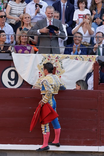 El rey Felipe VI en la Corrida de la Prensa en Las Ventas (EFE)