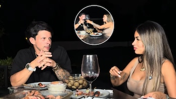 Shirley Arica y Mario Hart protagonizan brindis en cena: "Por nosotros", respondió la modelo sin dudar