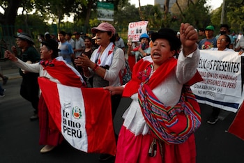 Detractores de la presidenta de